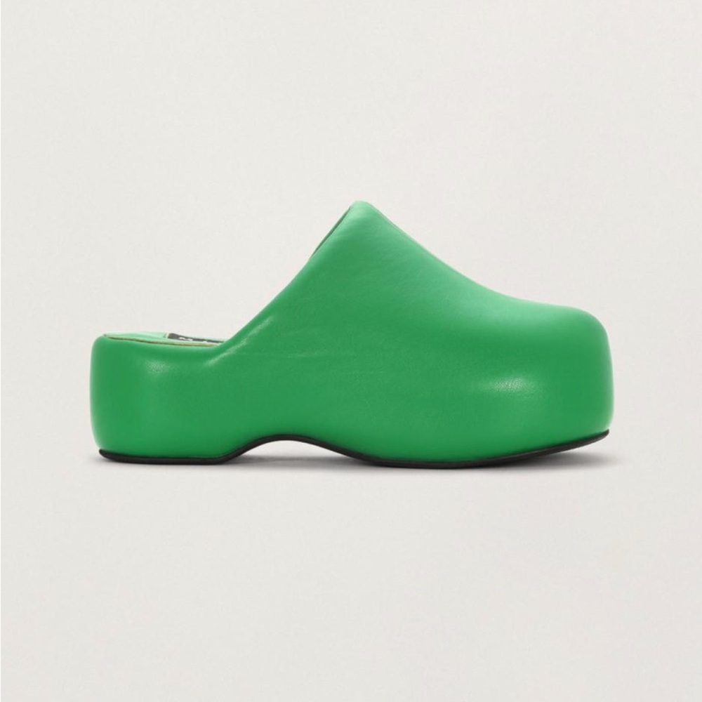 NEVER BEEN WORN! Simon Miller Green Mules with Chunky Platform Sole